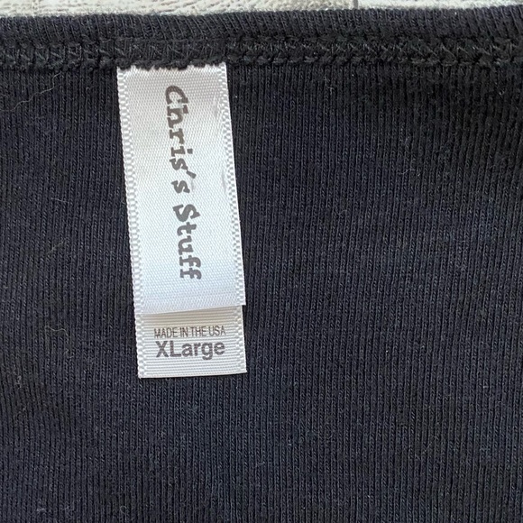 Save Water Drink Wine Embellished Black Short Sleeve Tee Shirt Size XL - Picture 4 of 5